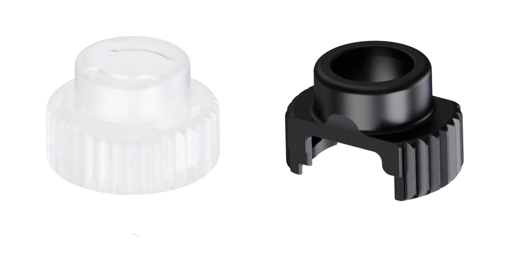 Two bayonet ring versions