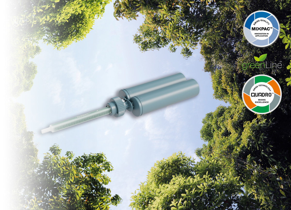 MIXPAC™ greenLine™ cartridge range in its natural recycled shades