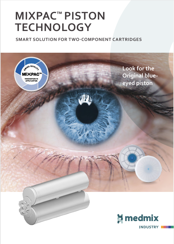 Cover of the MIXPAC piston brochure.